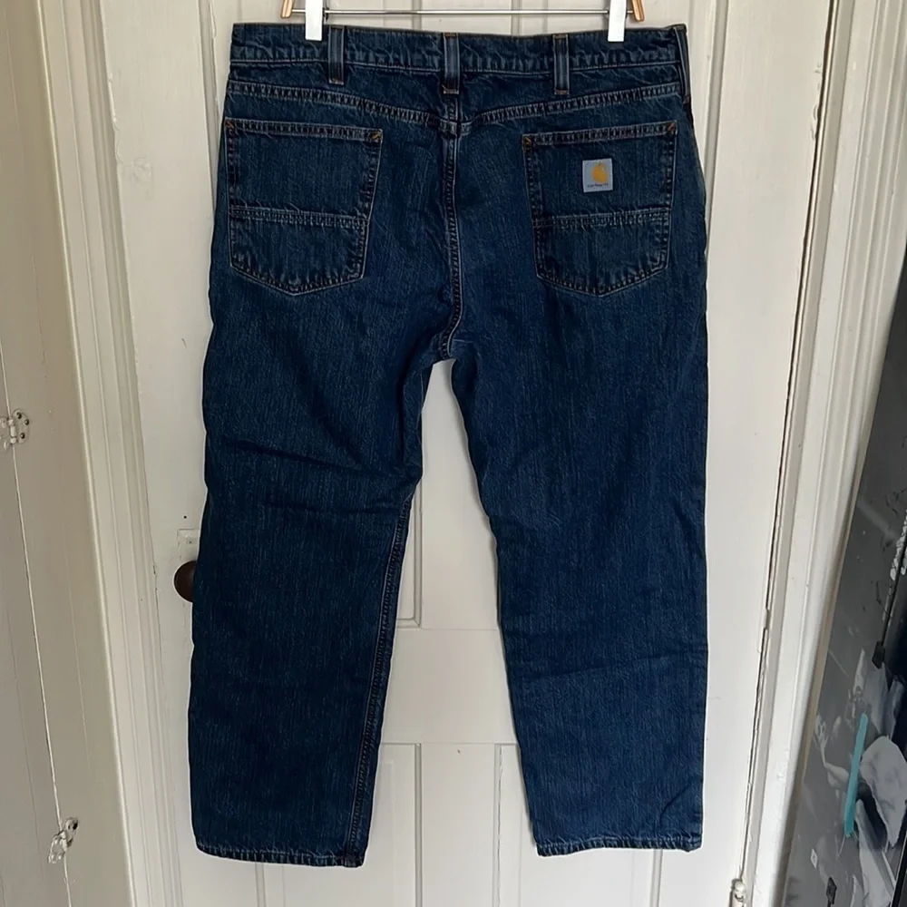 Carhartt Relaxed Fit Flannel-lined 5 Pocket Jeans